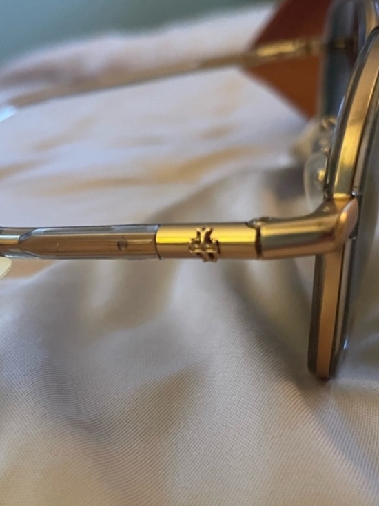 NWT Authentic Eleanor Pilot Sunglasses Women TY6089 Camel 57mm Gold main image 9